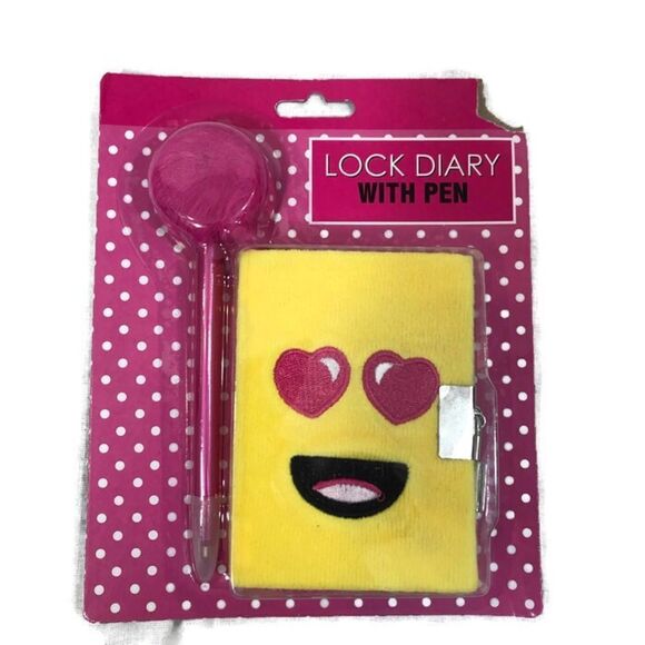 Brand new Emoji Lock Diary with Pen - Picture 3 of 3